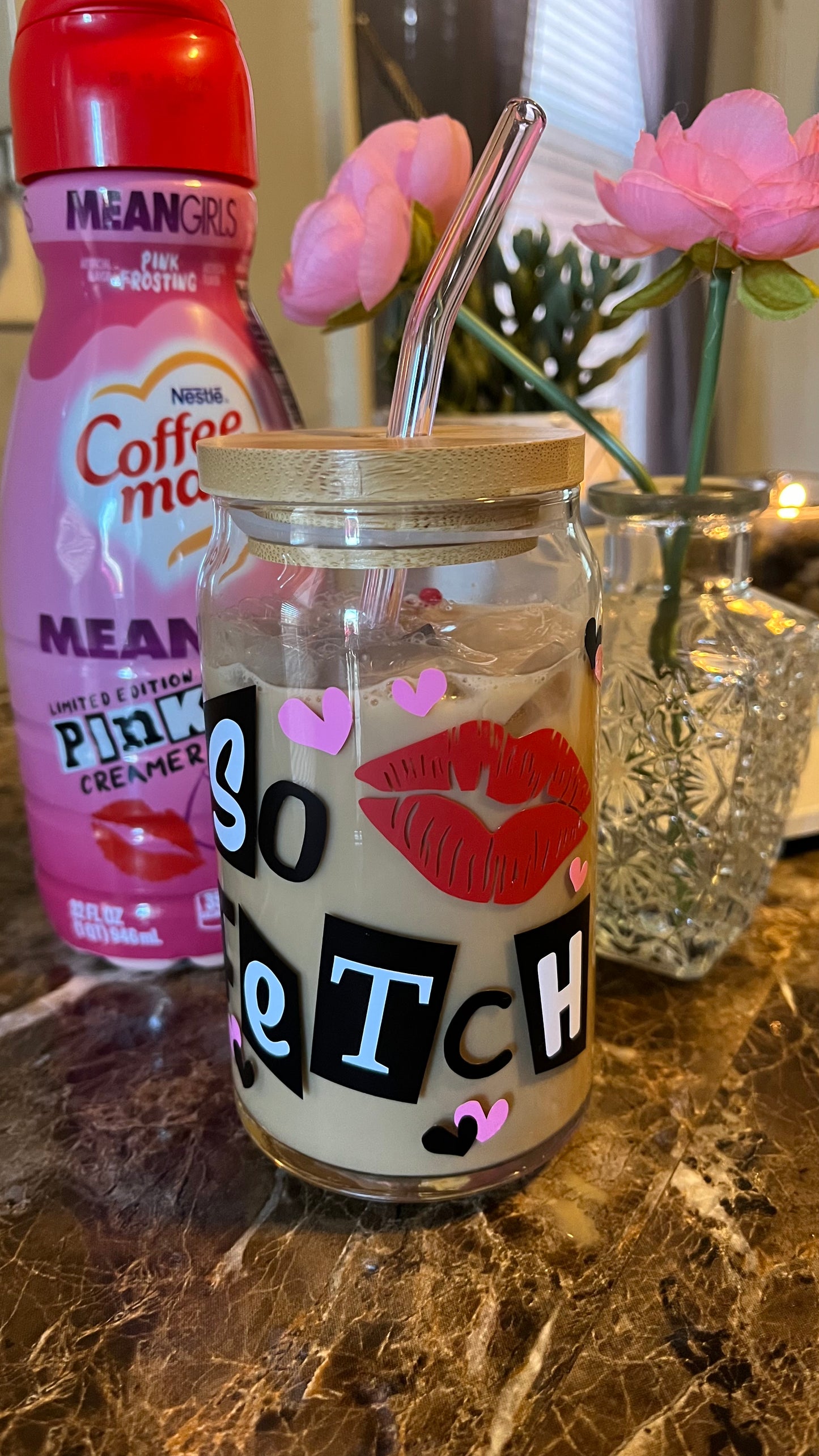 So fetch mean girls glass cup