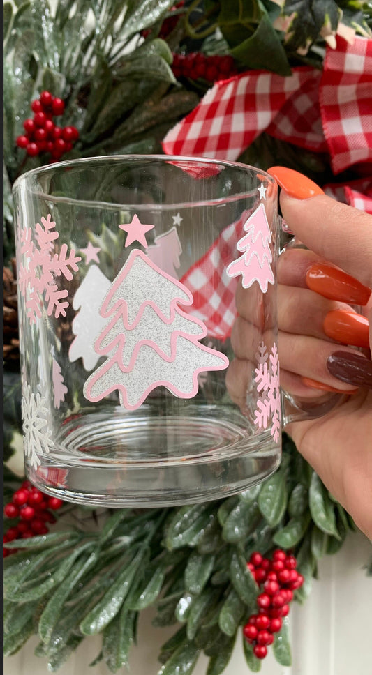 Pink Christmas mug