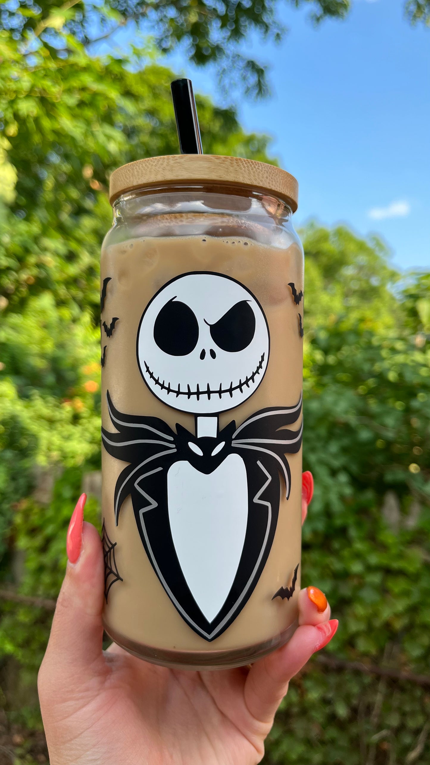 Jack skellington  glass