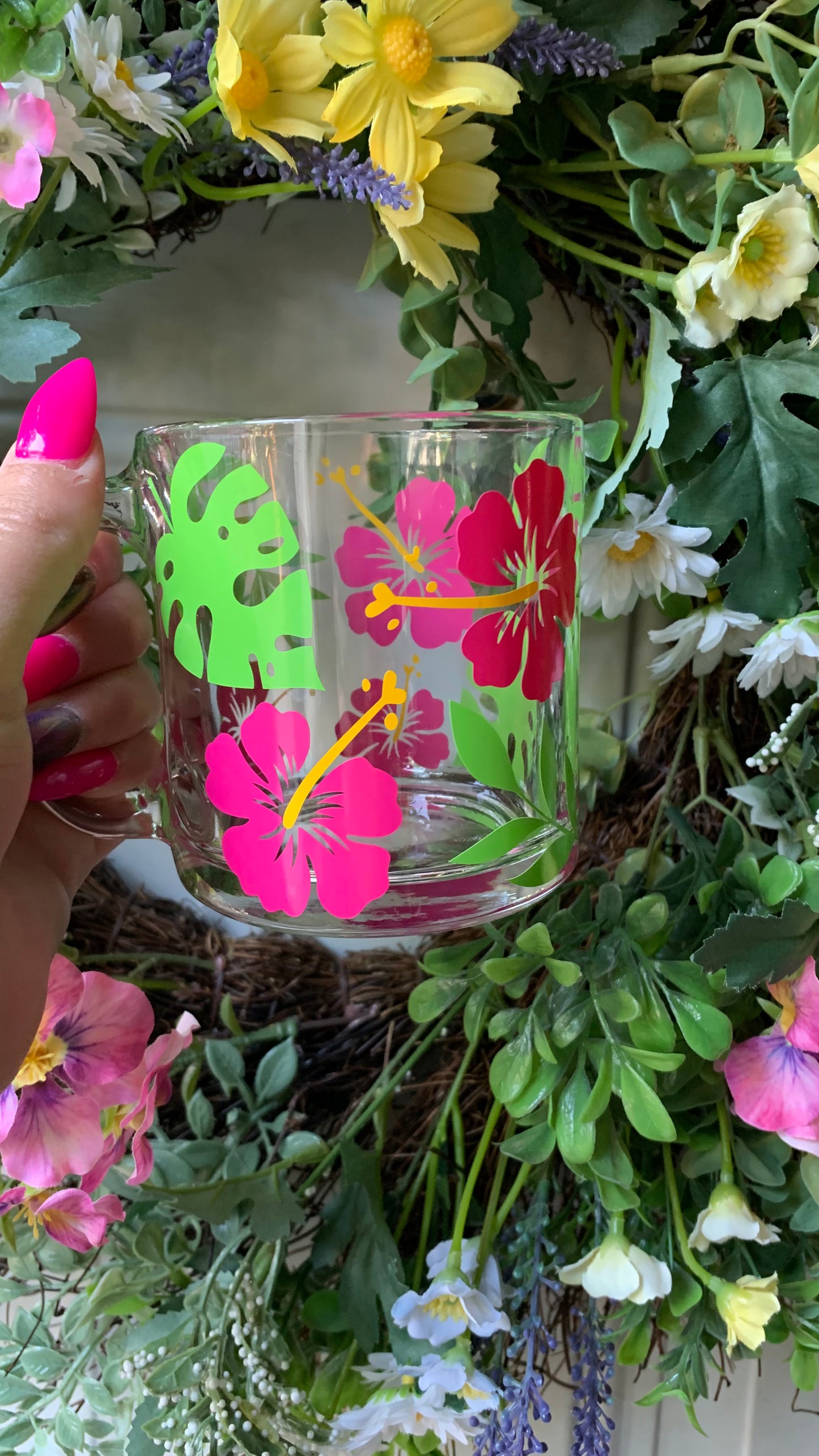 Hibiscus mug