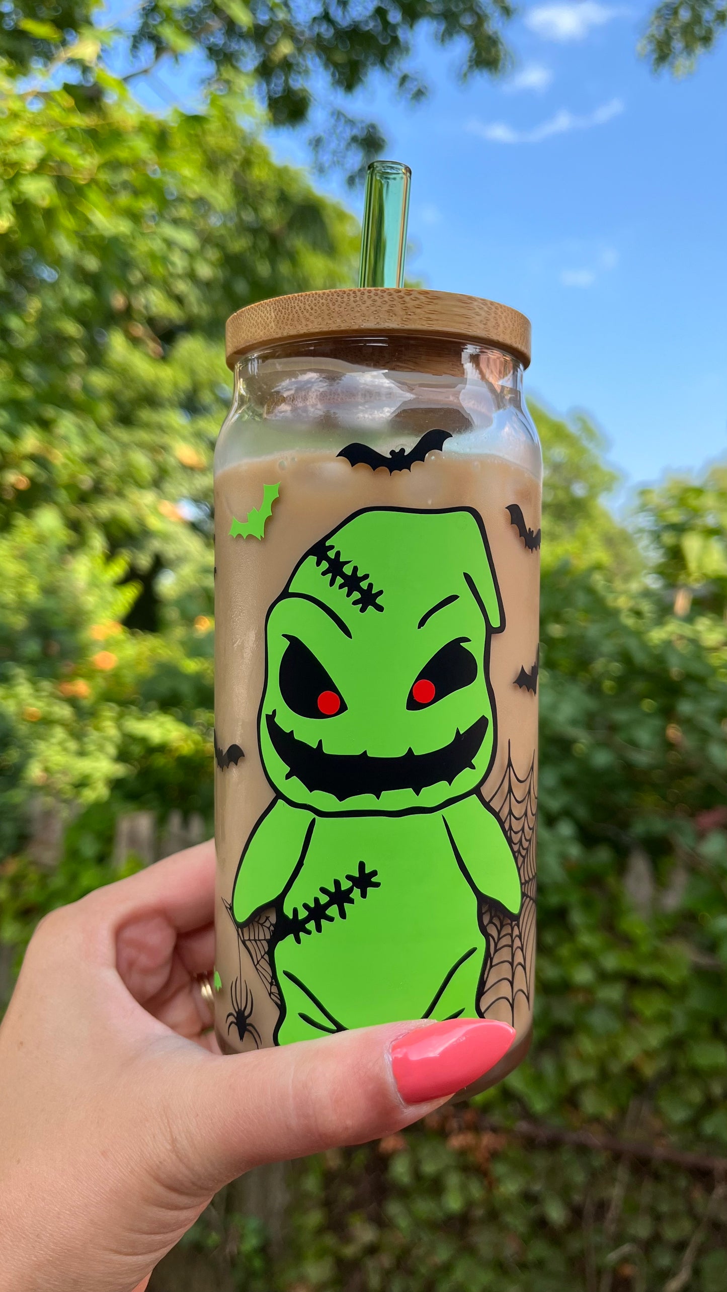 Oogie boogie glass