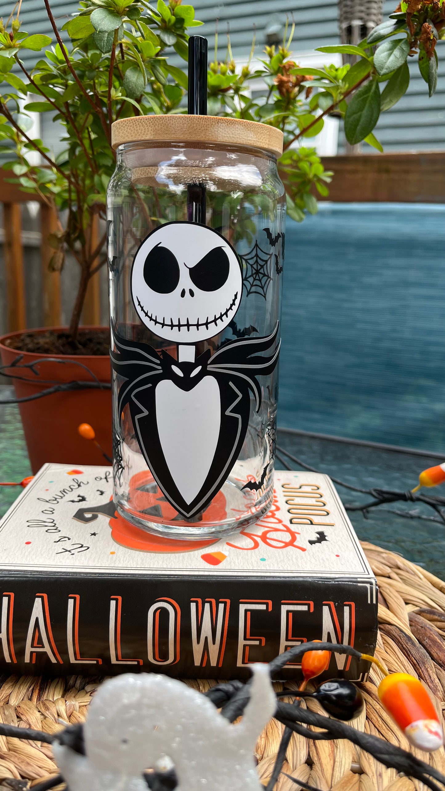 Jack skellington  glass