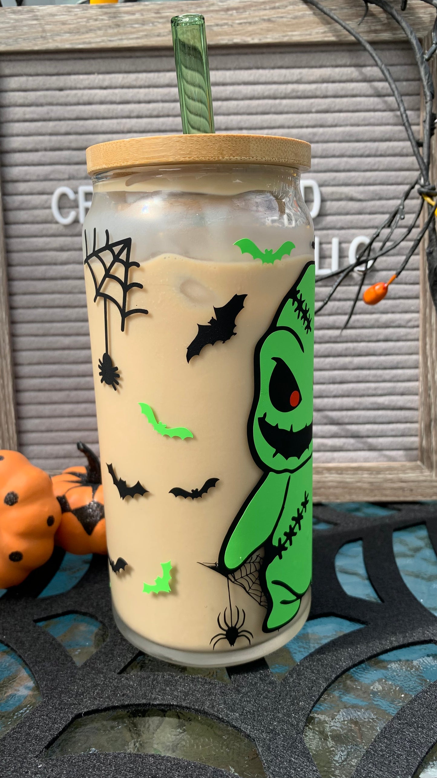 Oogie boogie glass