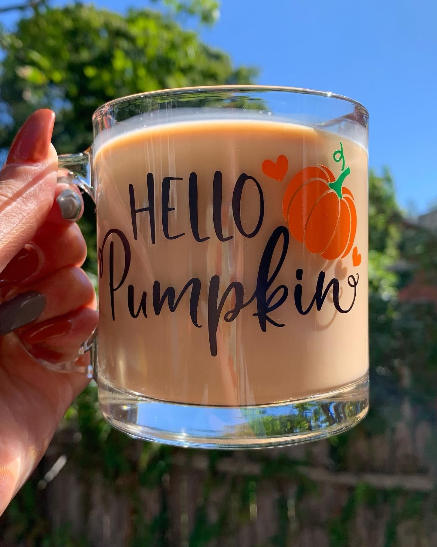 Hello pumpkin mug