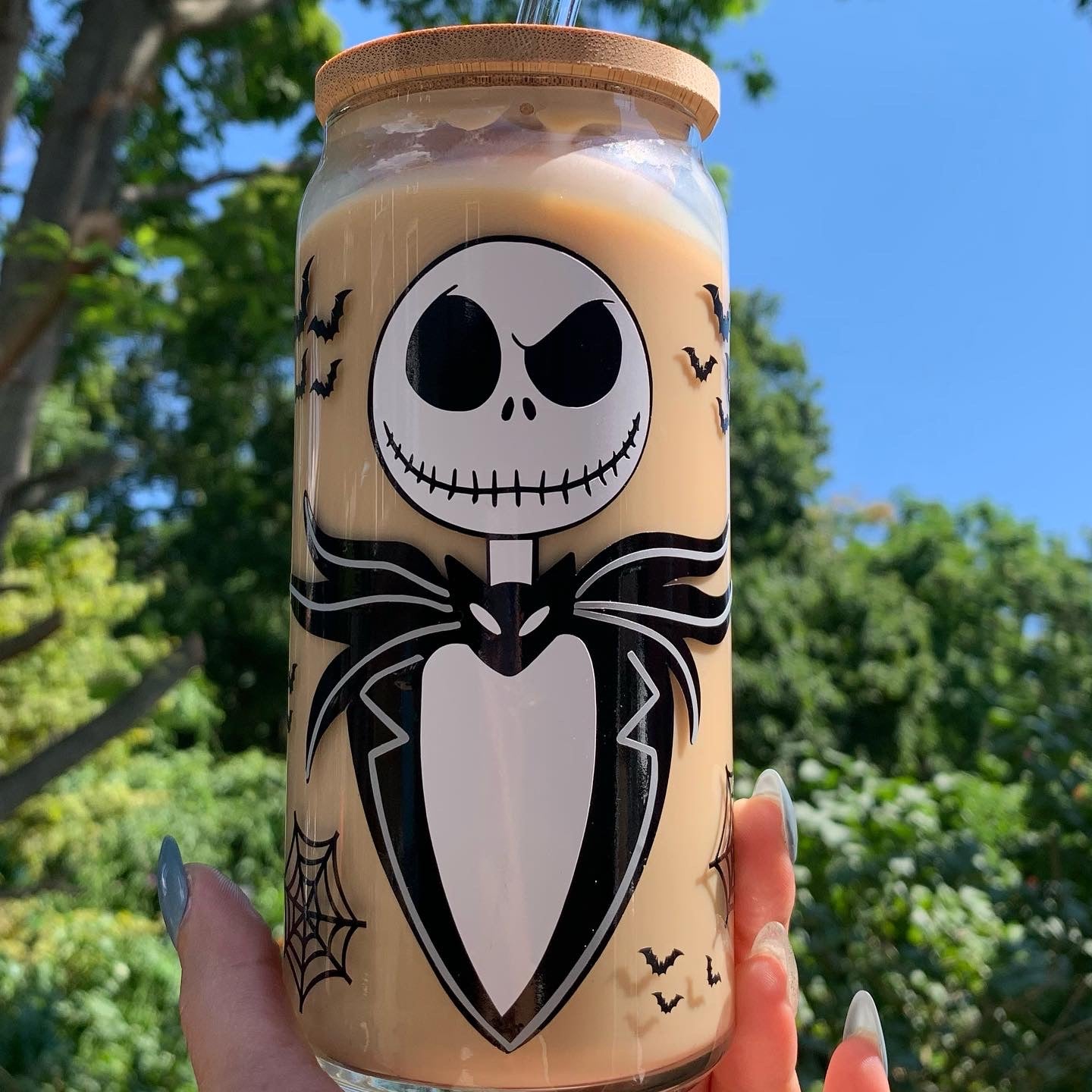 Jack skellington  glass