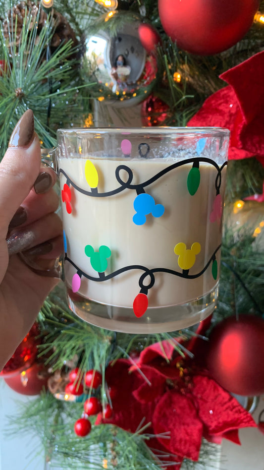 Mickey Christmas lights mug