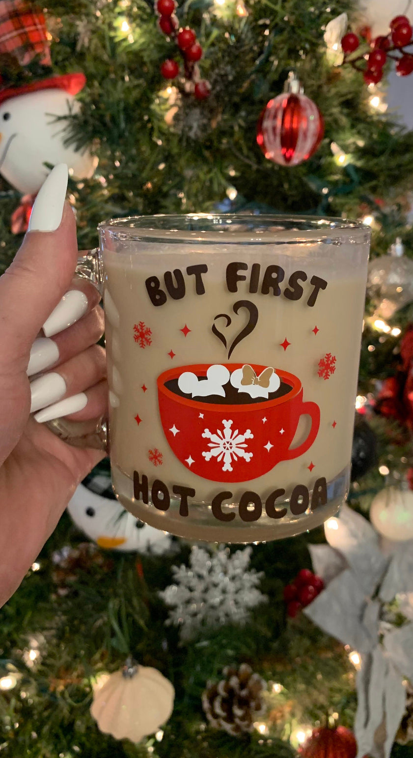 But first hot cocoa mug