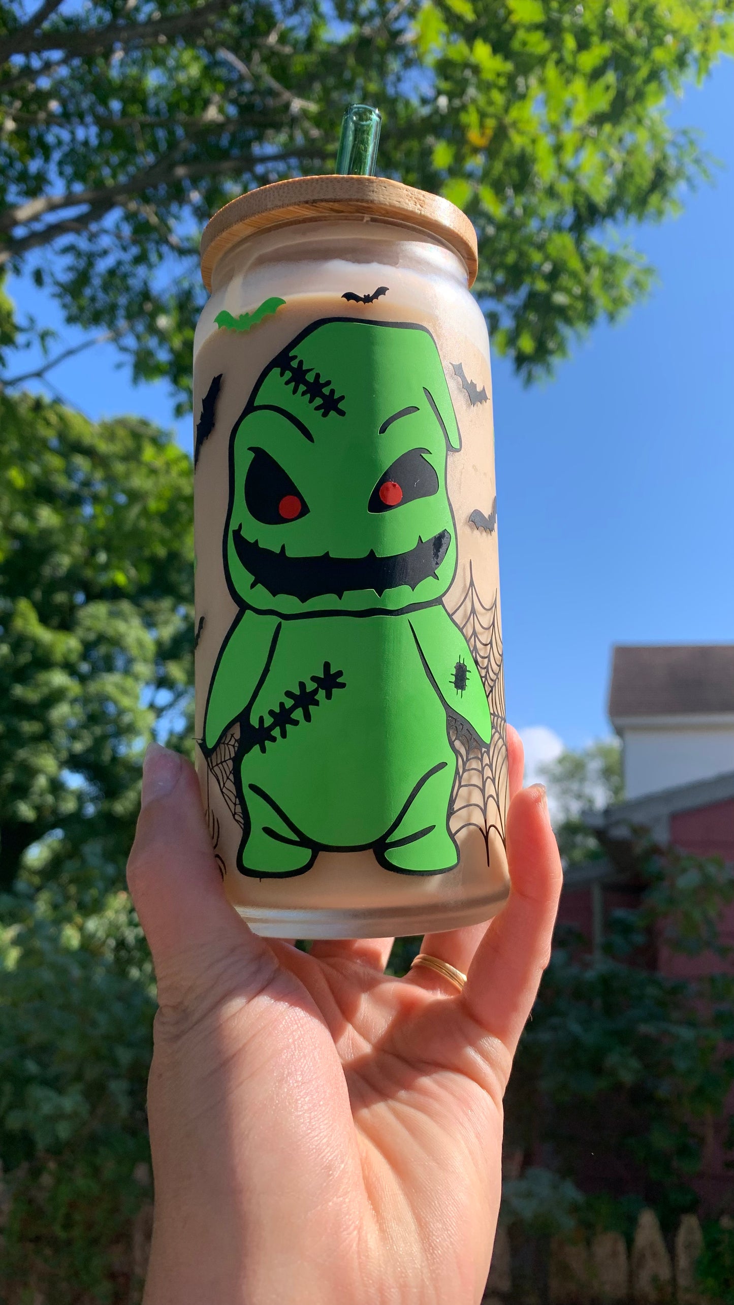 Oogie boogie glass