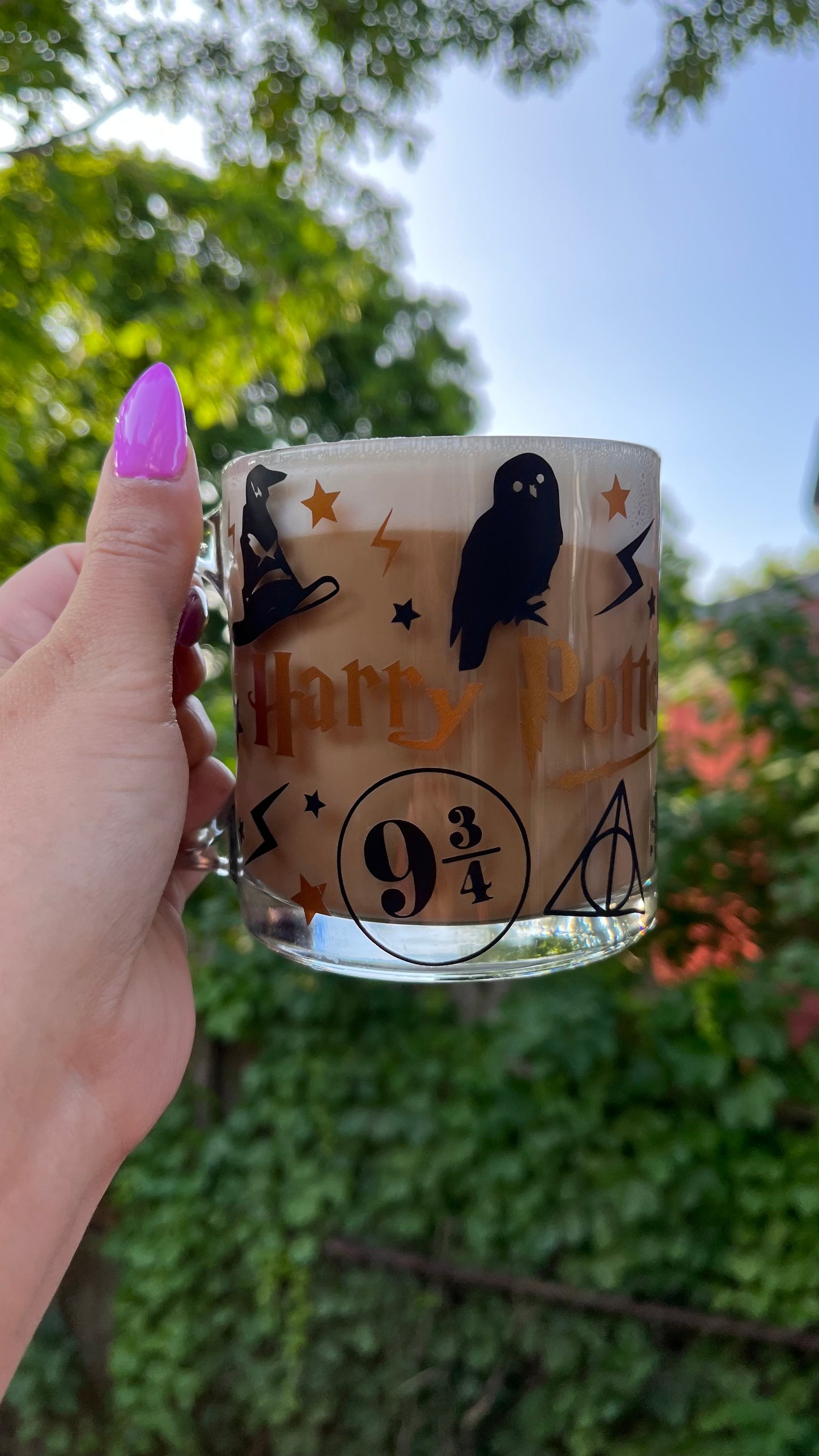 Harry Potter glass mug