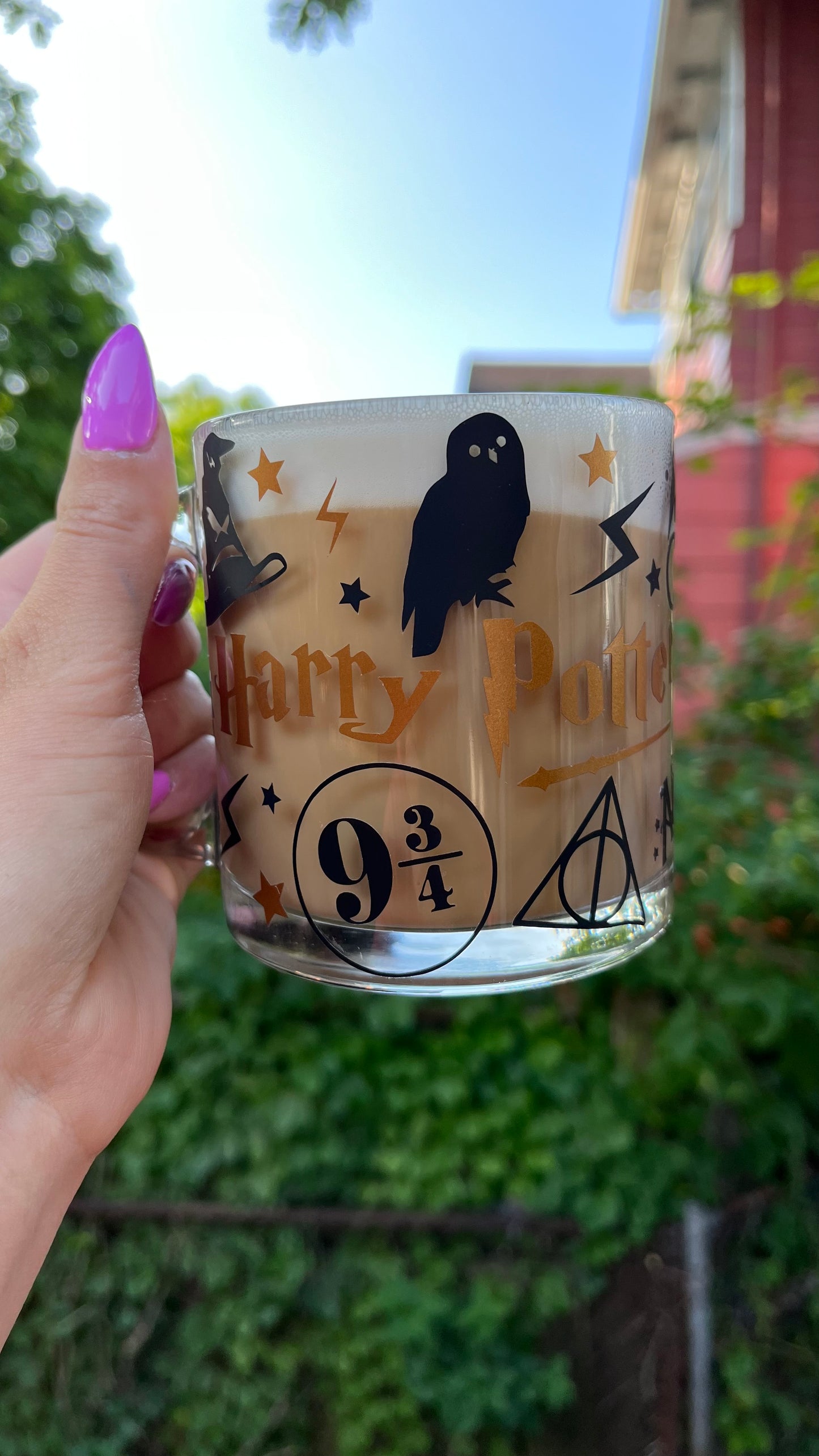 Harry Potter glass mug