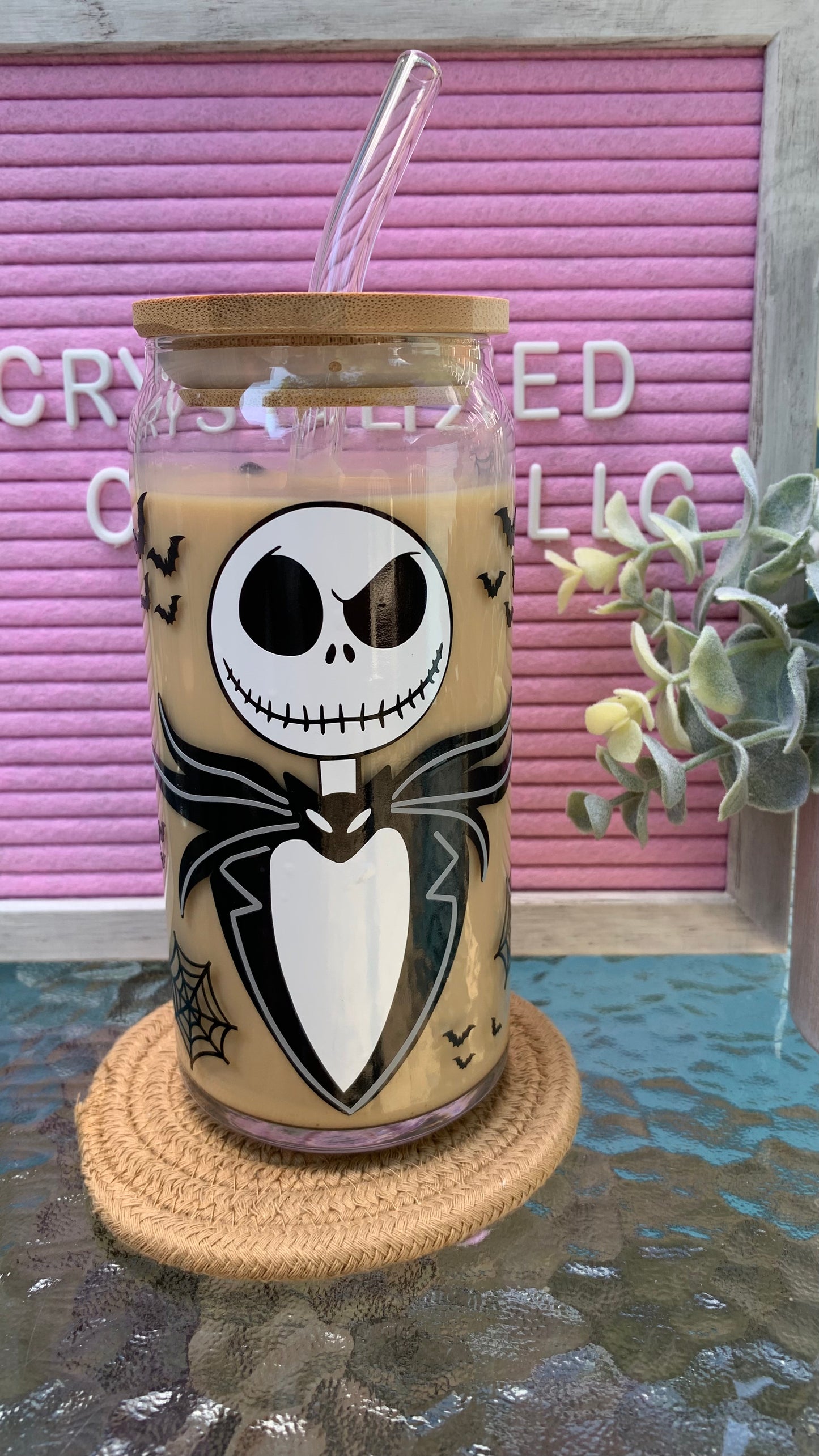 Jack skellington  glass