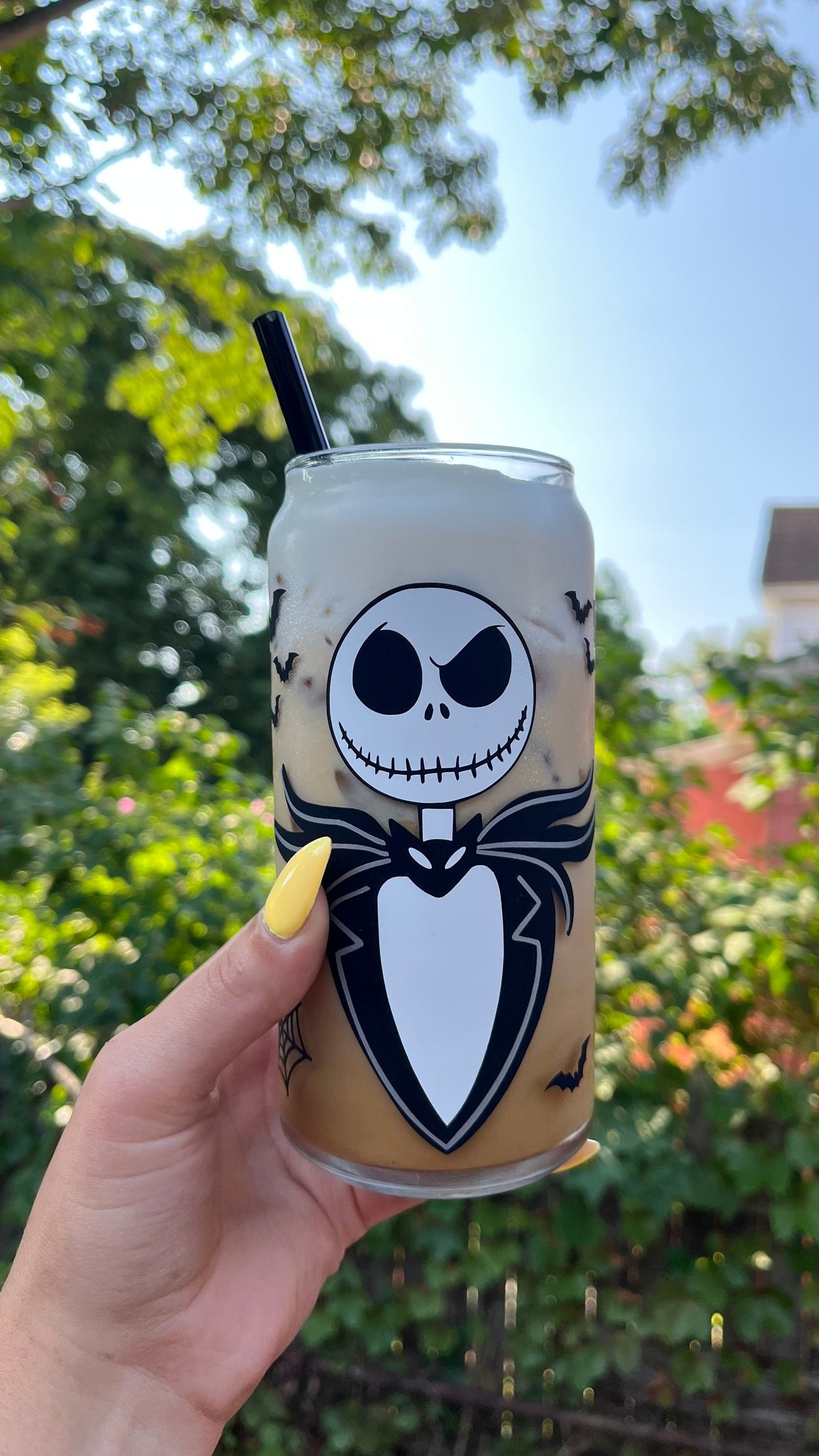 Jack skellington  glass