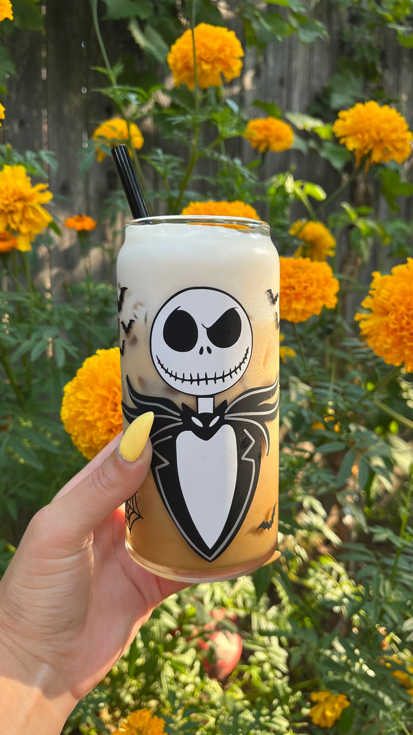 Jack skellington  glass