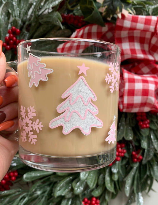 Pink Christmas mug