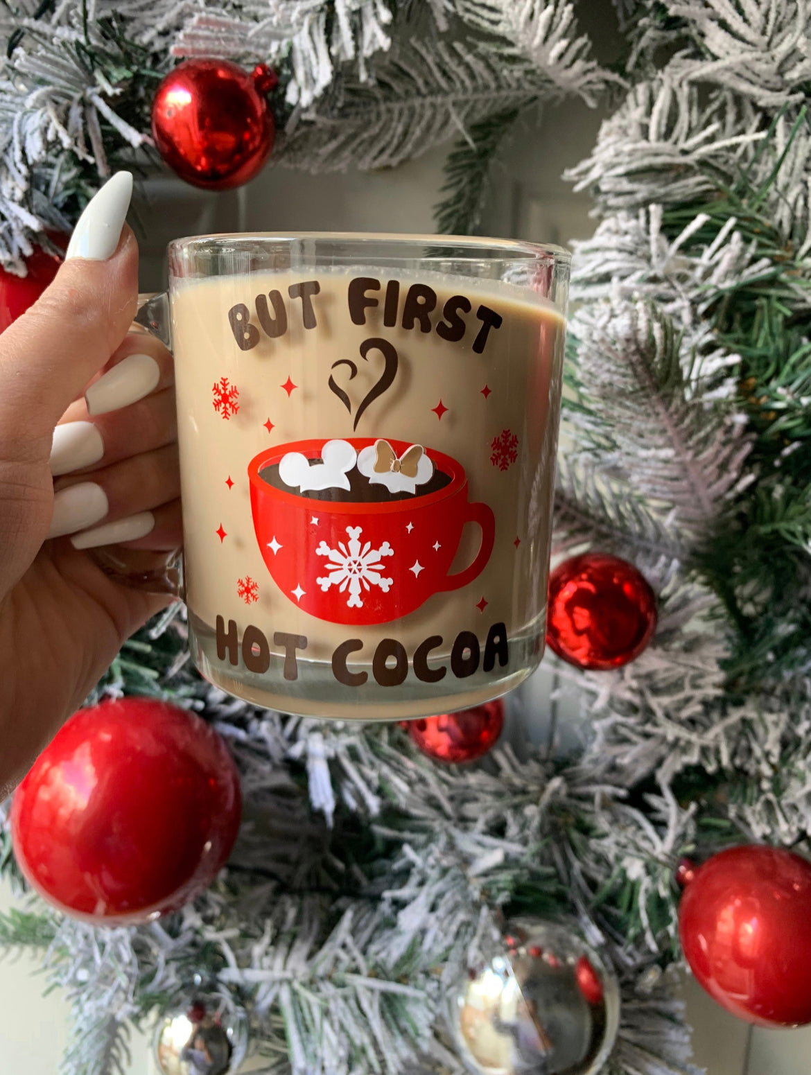 But first hot cocoa mug