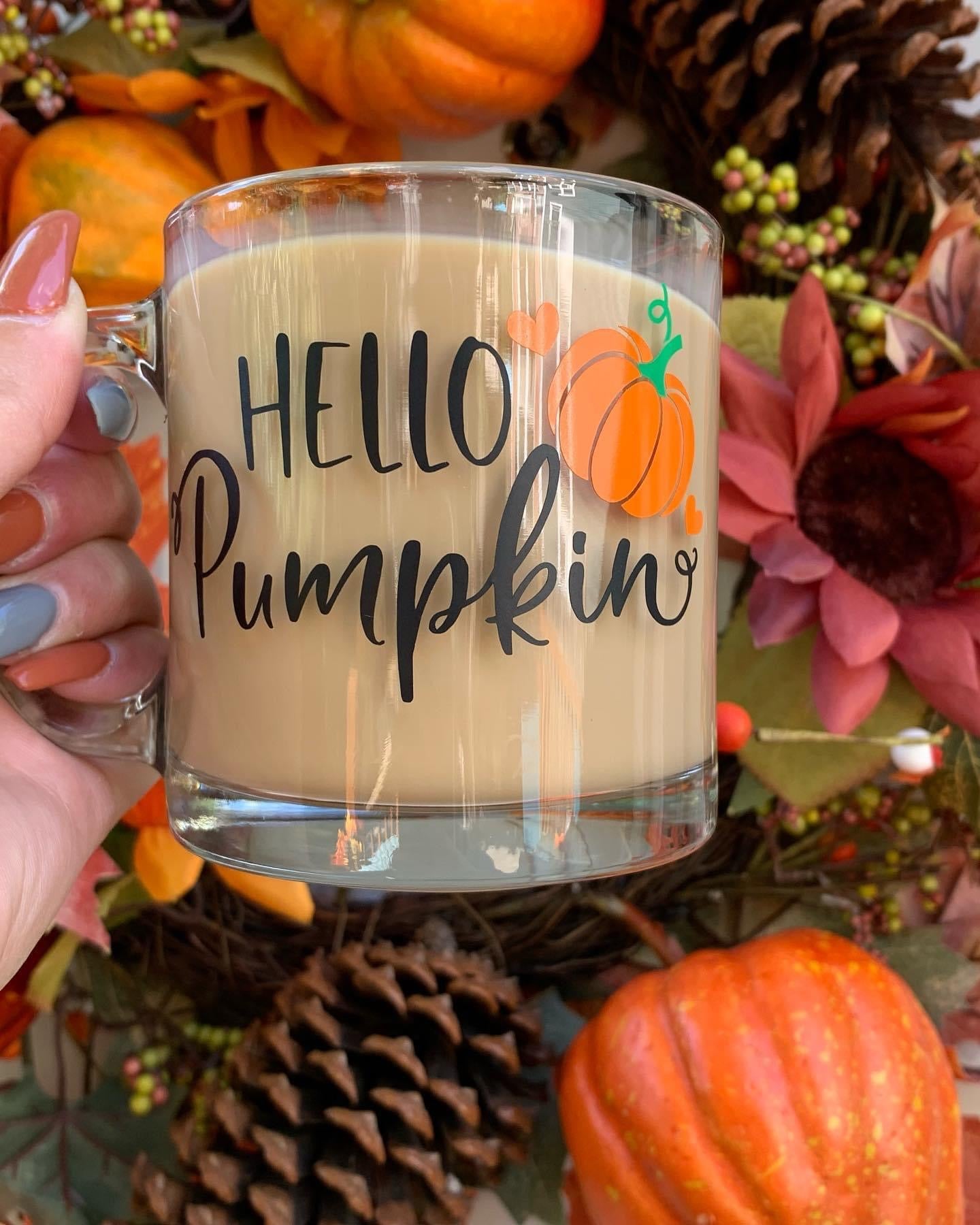 Hello pumpkin mug