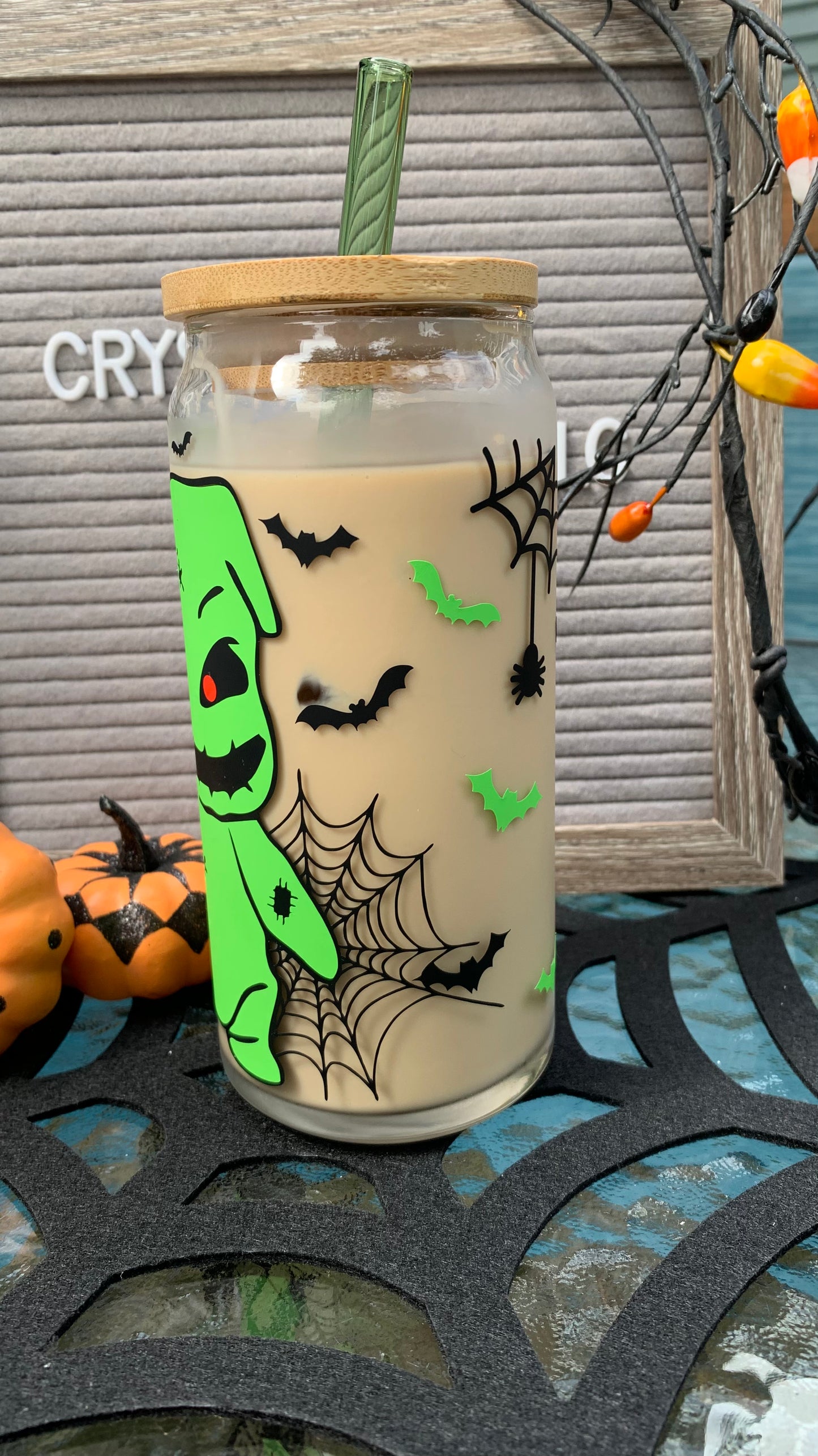 Oogie boogie glass