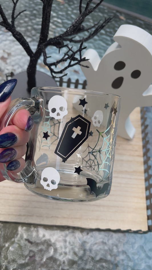 Halloween glass mug