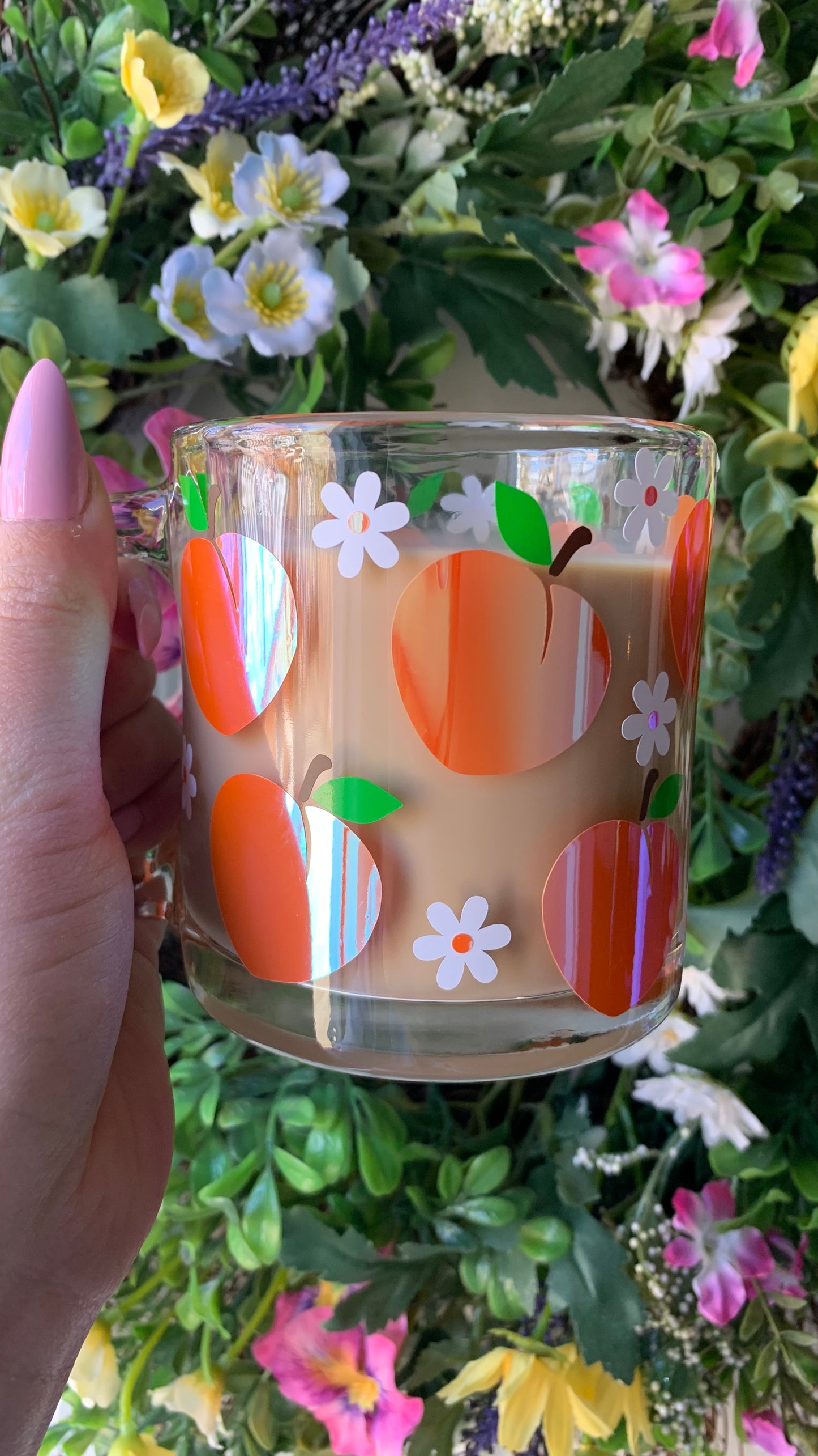 Spring peach mug