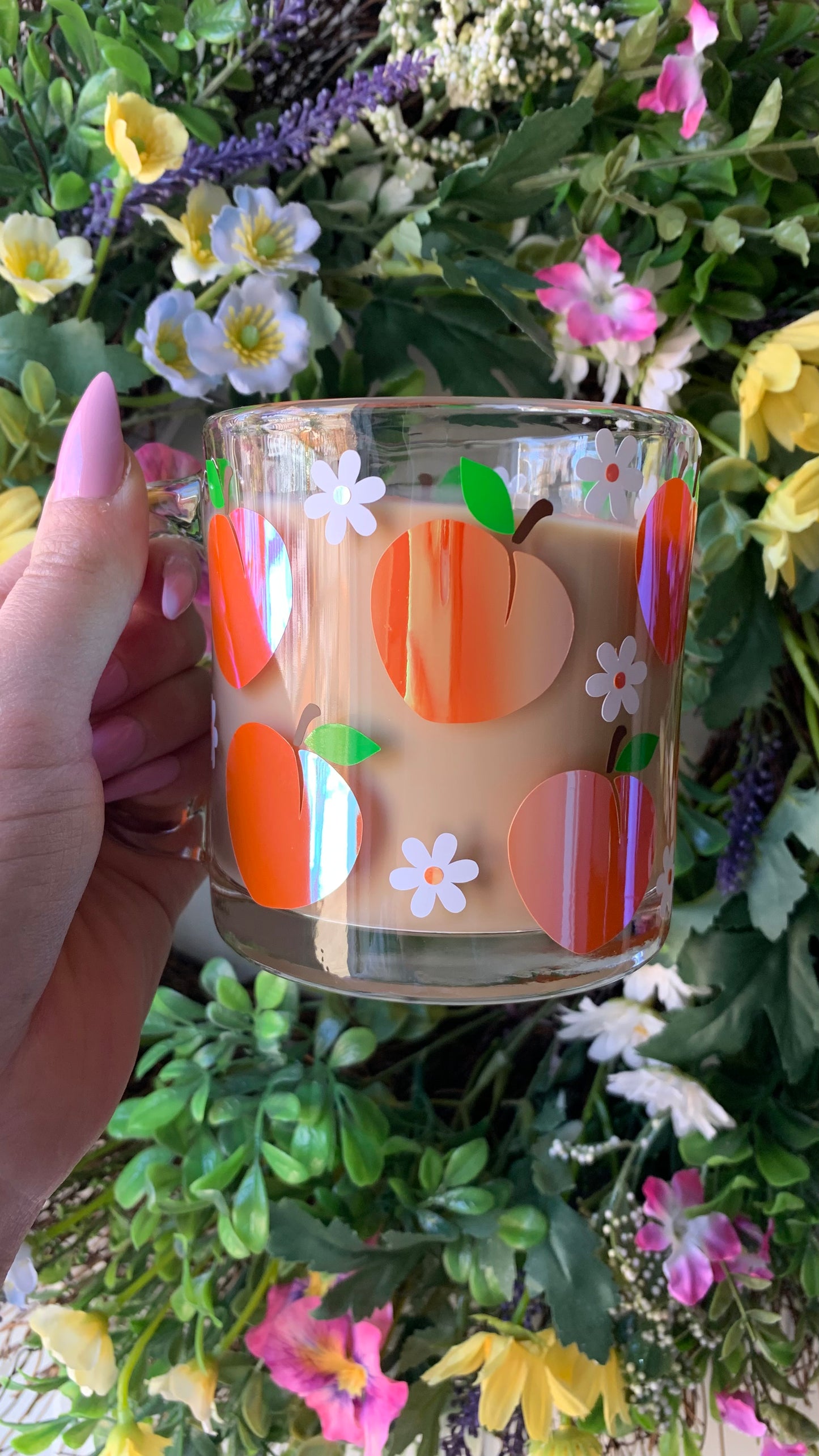 Spring peach mug