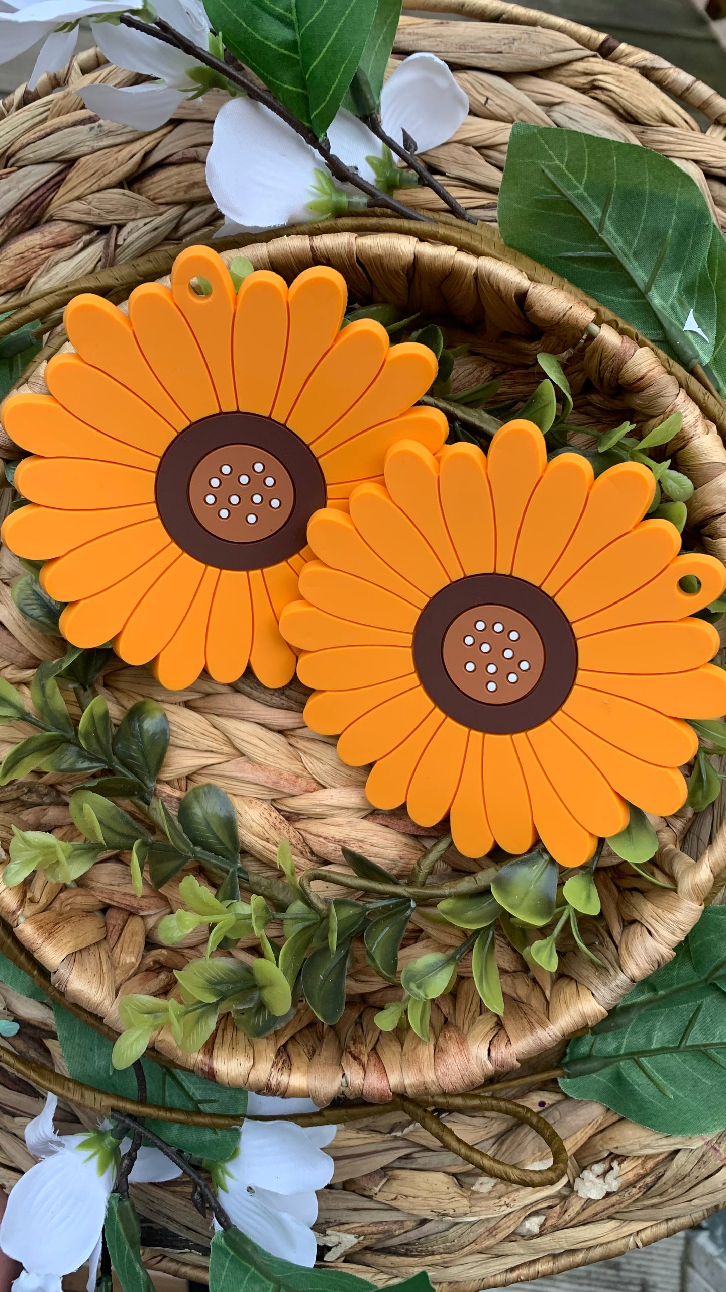 Sunflower cup coaster