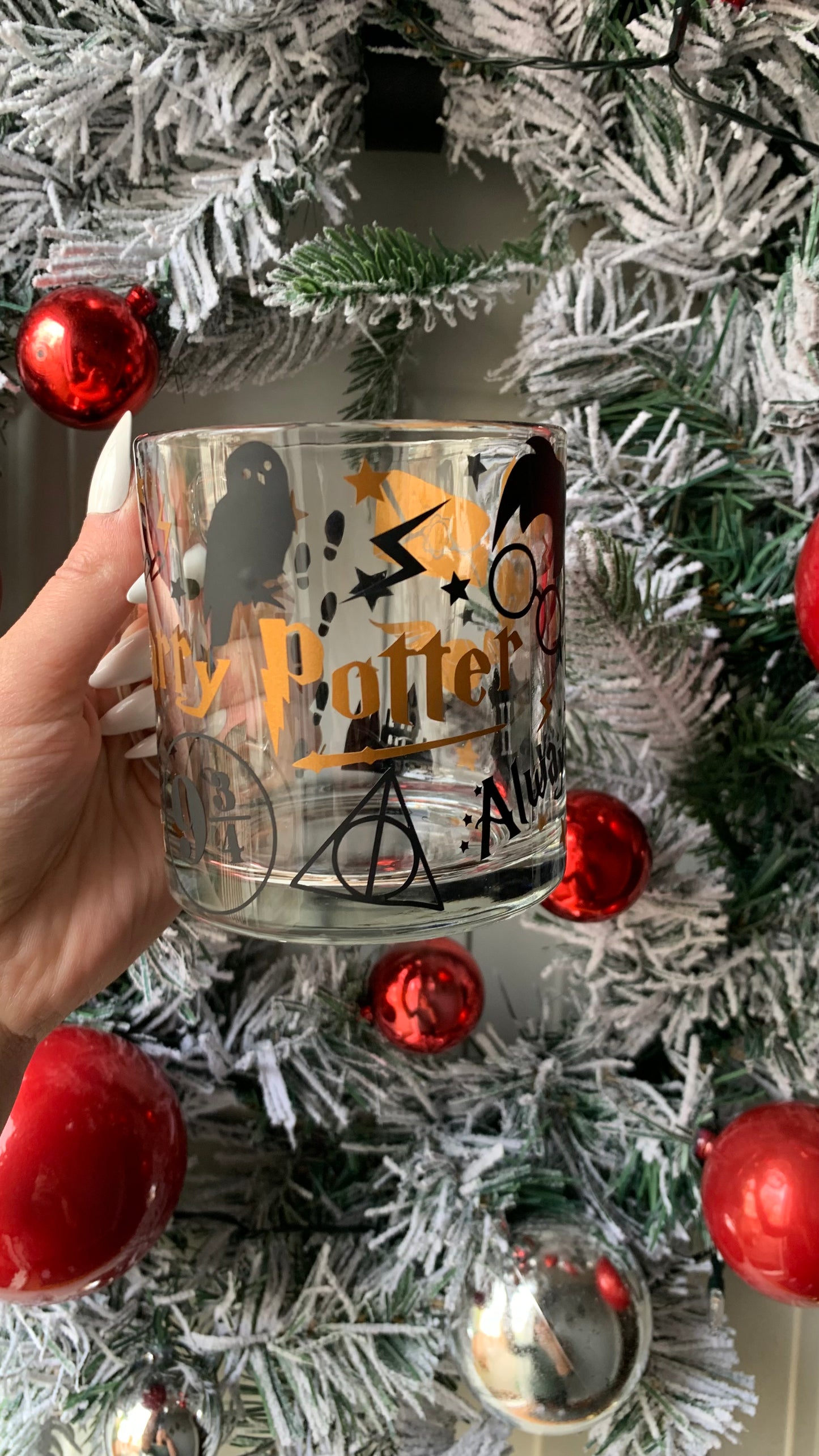 Harry Potter glass mug