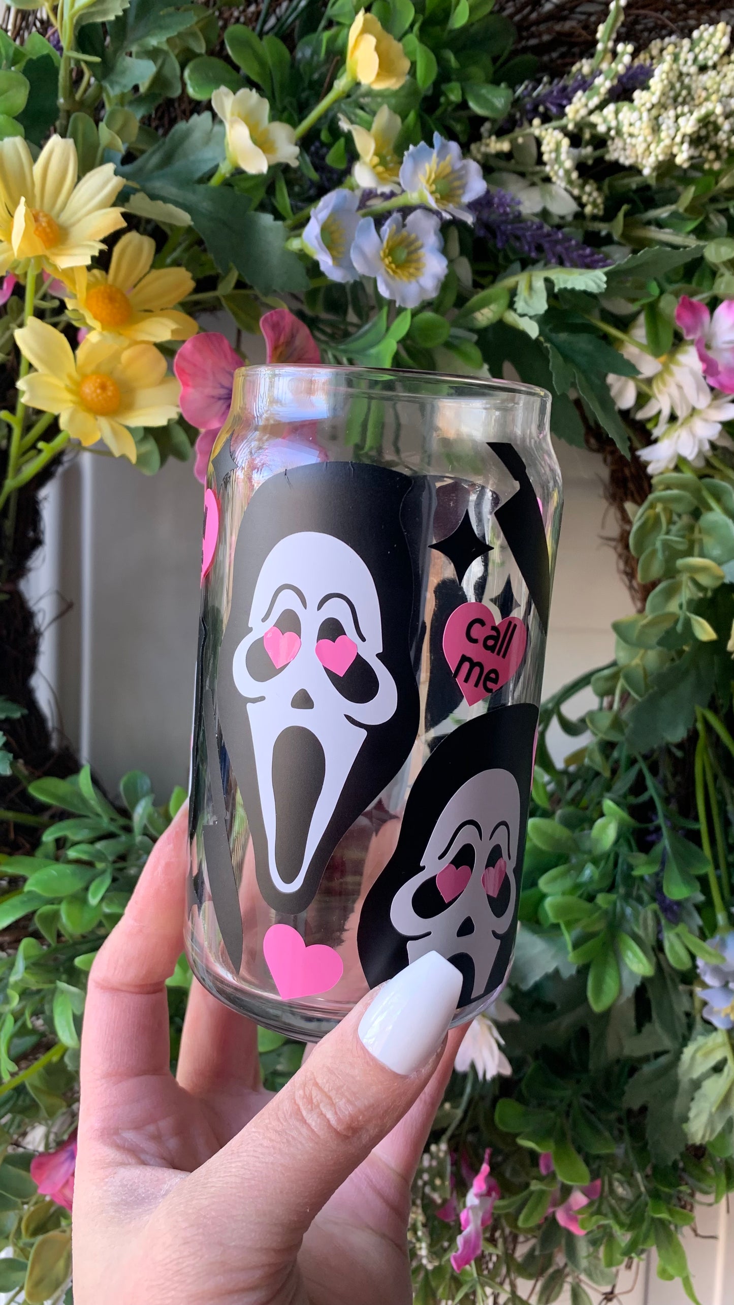 Ghost face glass