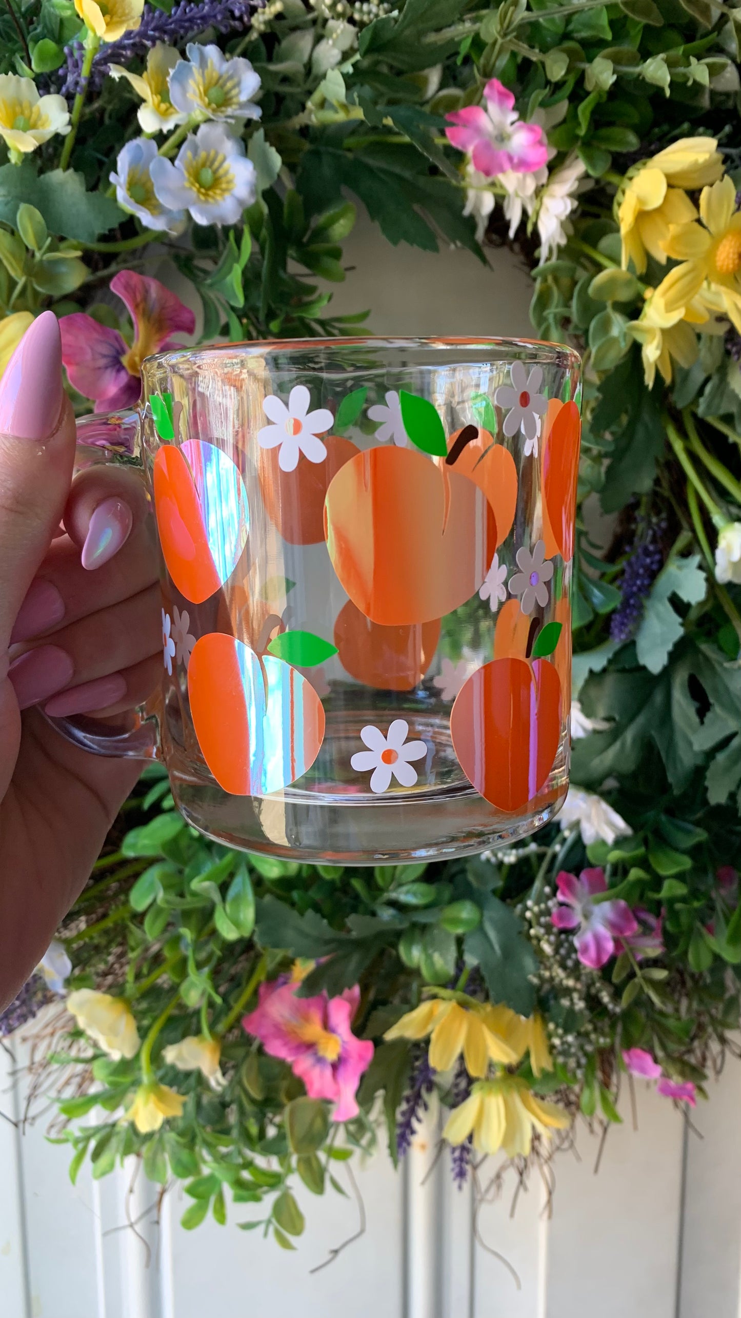 Spring peach mug