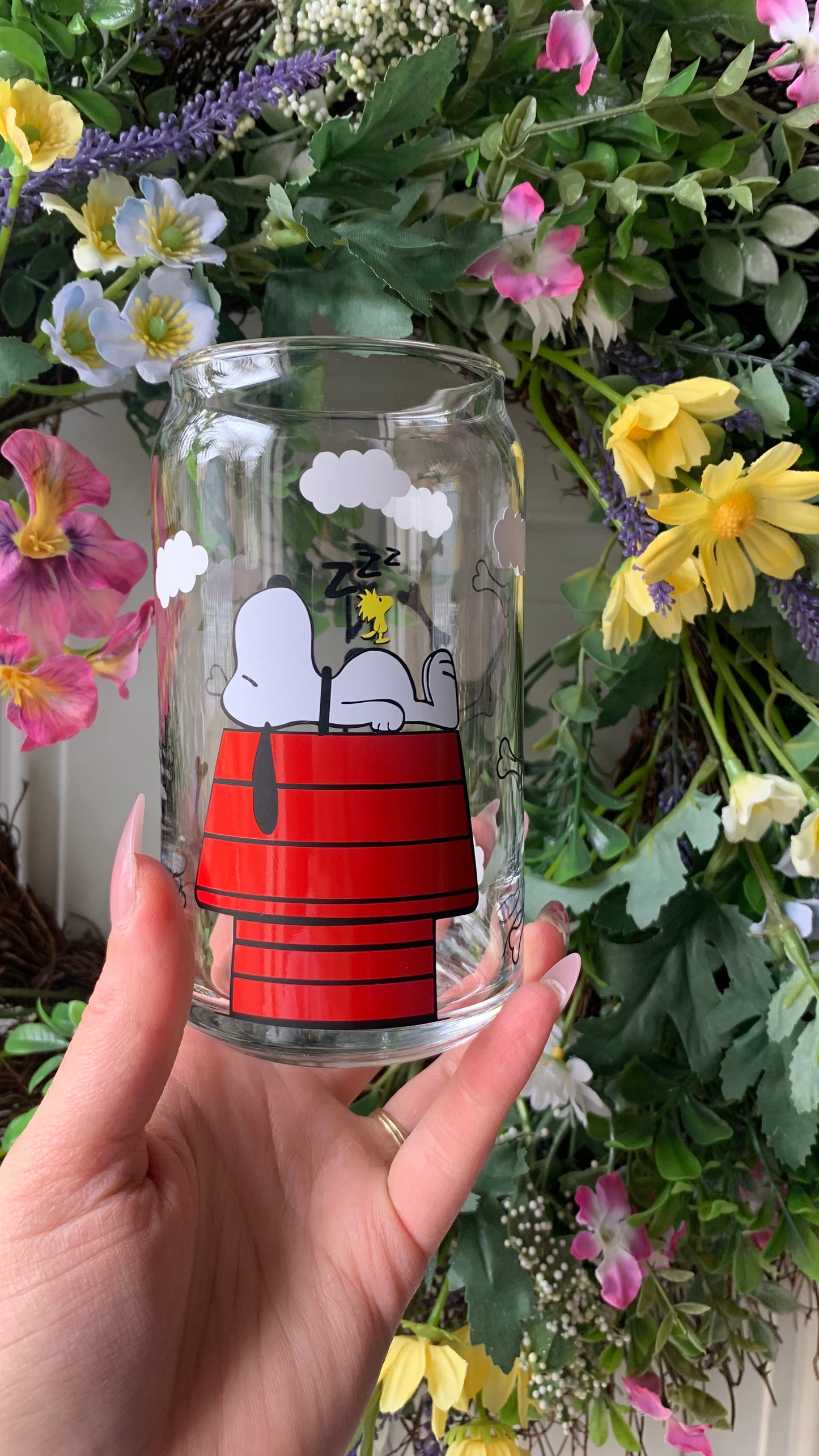 Snoopy glass