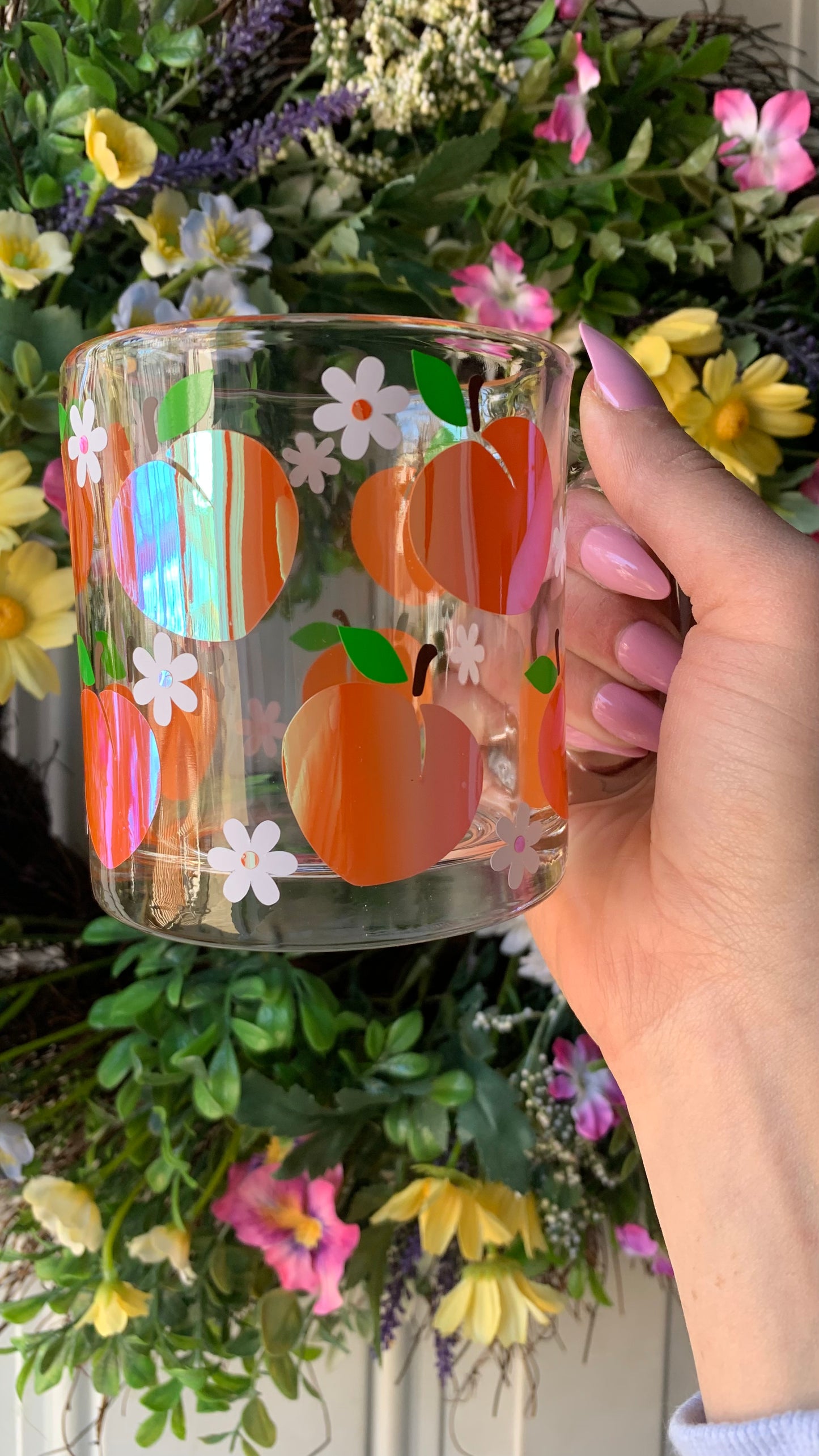 Spring peach mug