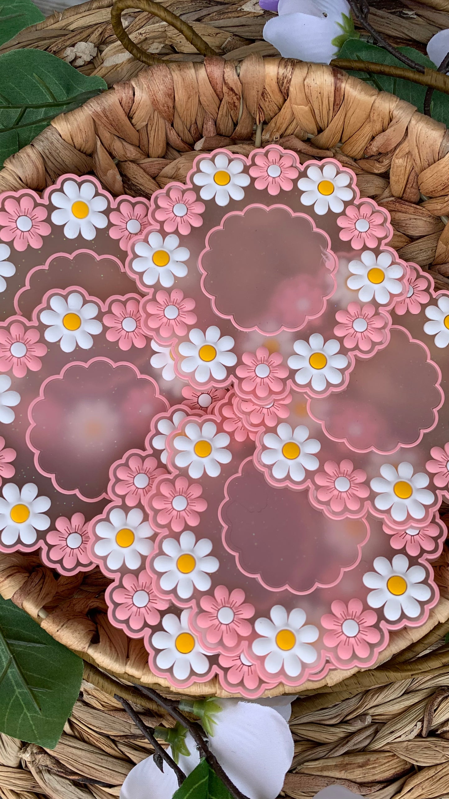 Daisy cup coaster