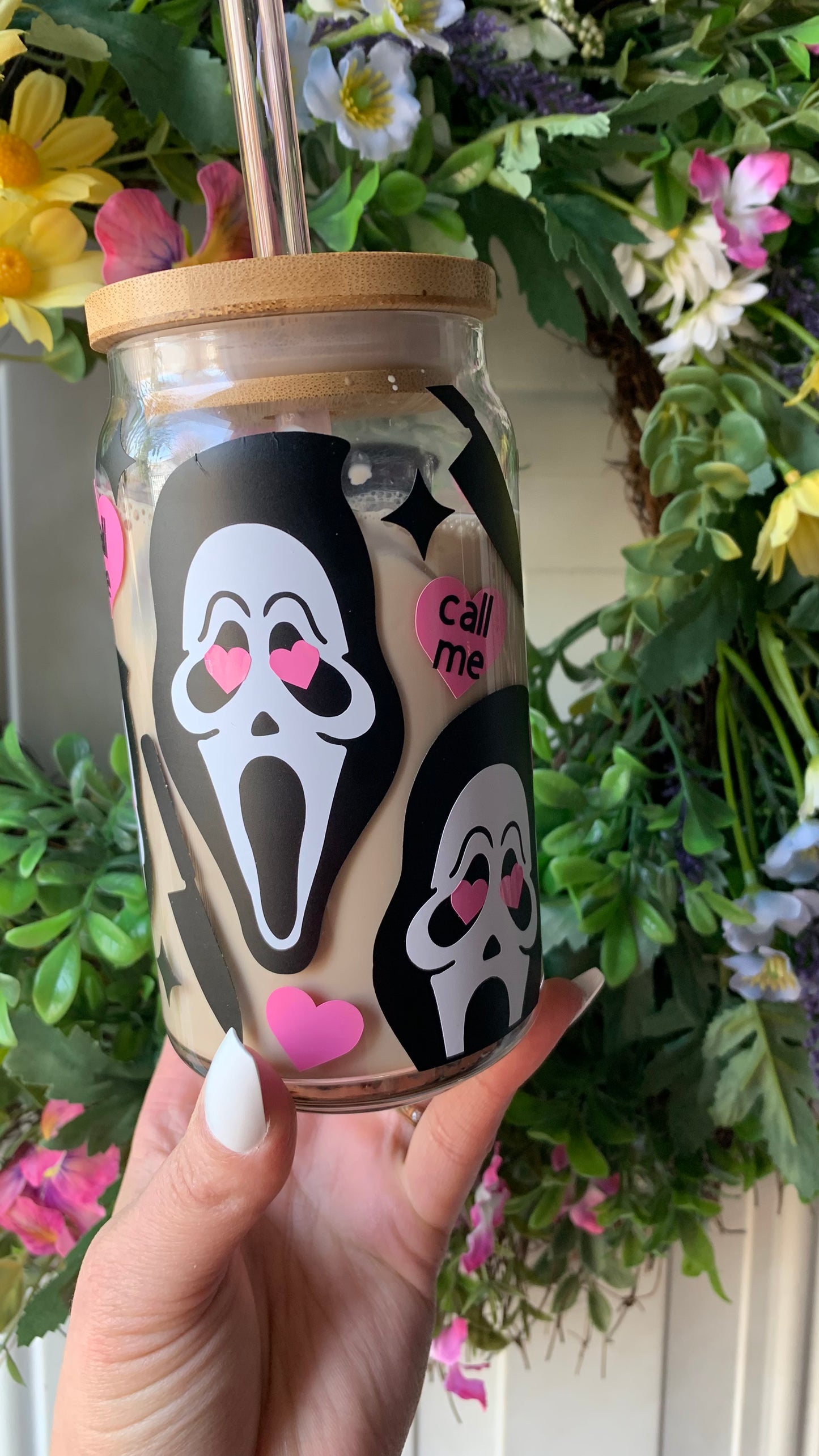 Ghost face glass