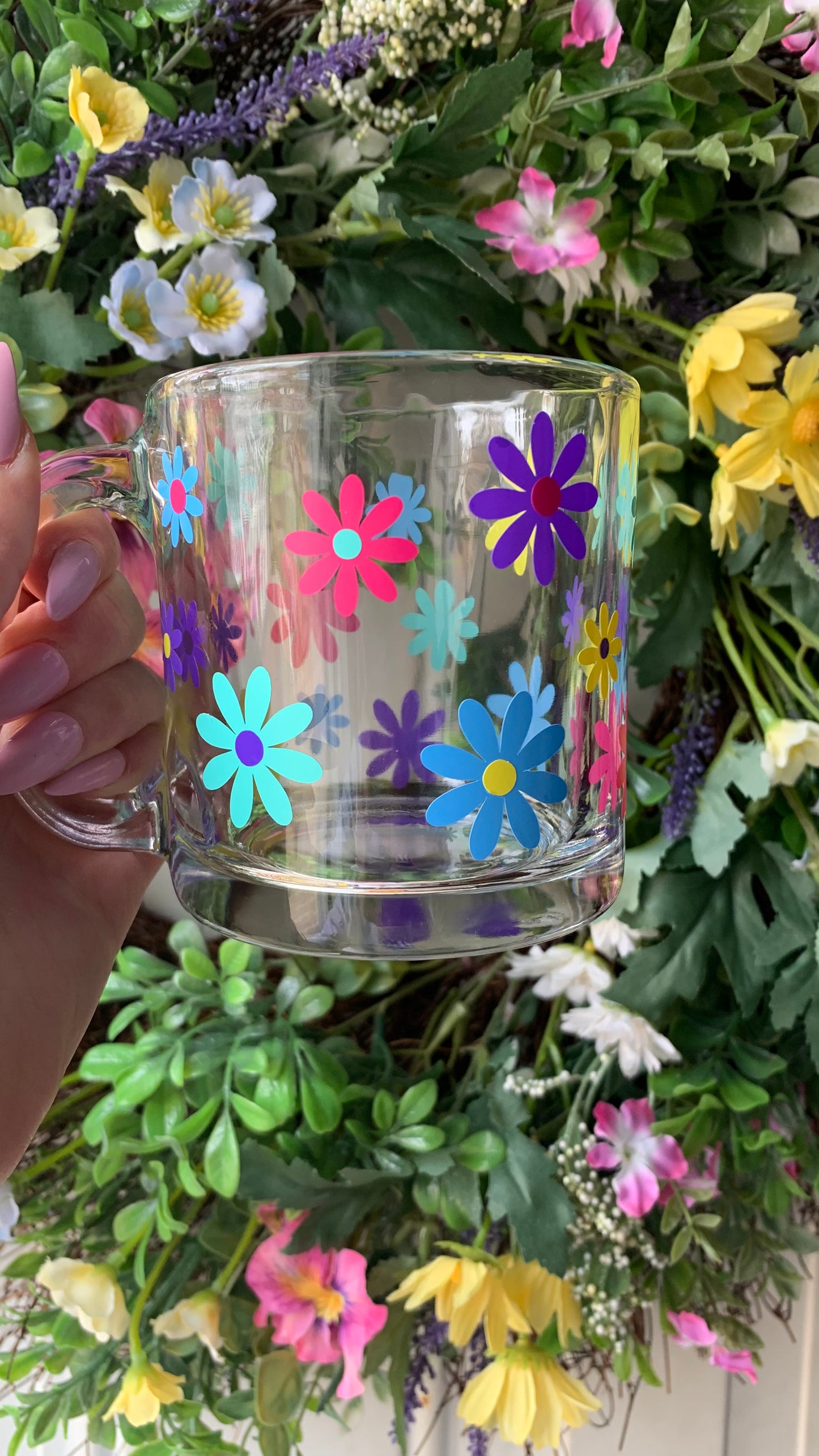 Spring flowers mug